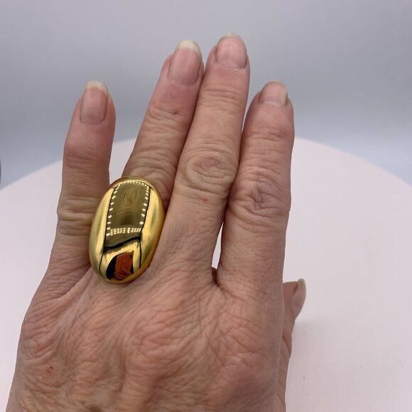 Vintage 3 strand necklace in choker length, real agate and onyx with gold, EUC - Picture 15 of 16